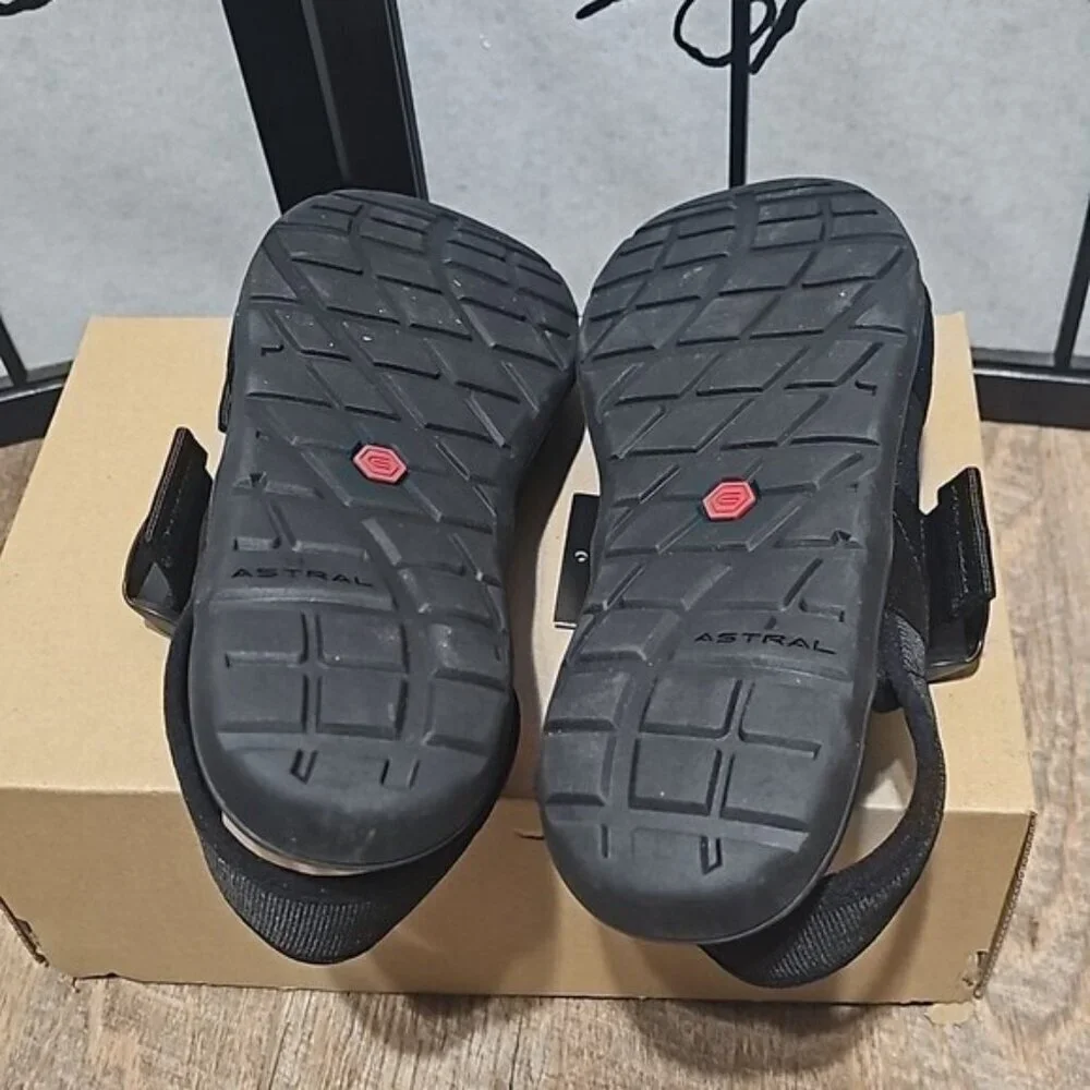 Astral Black Webber Sandals Size 9 New